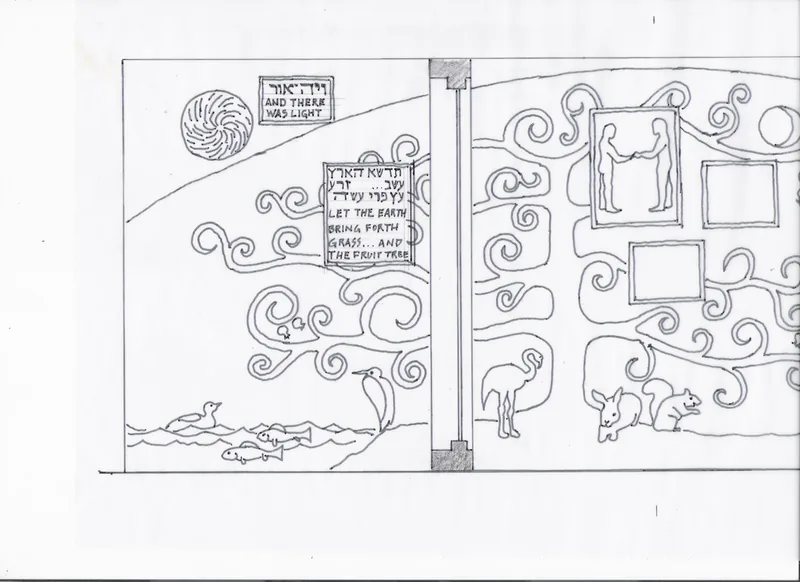 Donor wall drawings, Menorah Manor