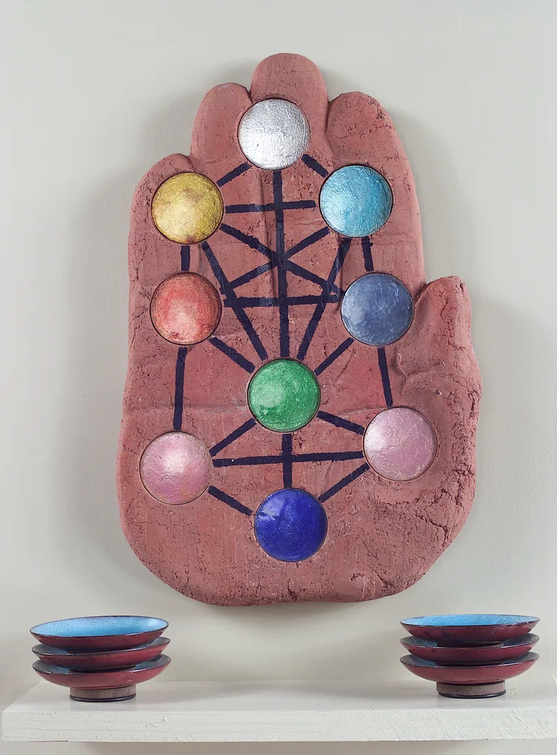 Seder plate, With cups