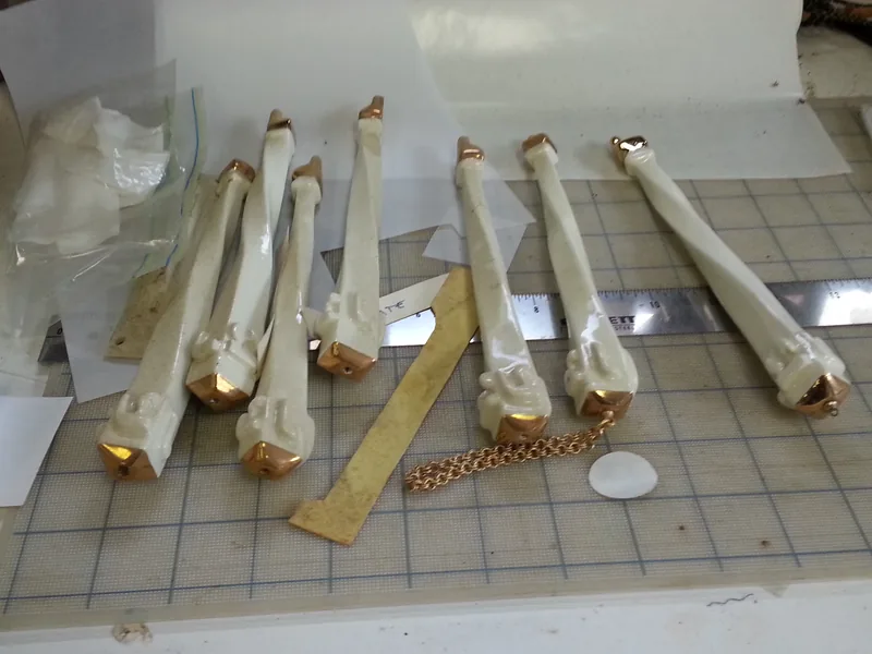 Torah pointer, On the studio bench, 2015